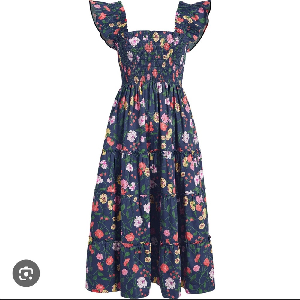 Hill House The Ellie Nap Dress in Navy Multi Peony Bouquet, size Small - Picture 5 of 13